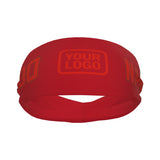 Custom Red Orange Red Sports headband