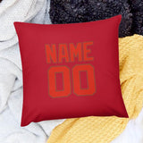 Custom Red Orange Red Pillowcase