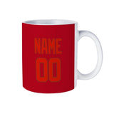 Custom Red Orange Red Mug