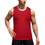 Custom Red Orange Red Men's Tank Top