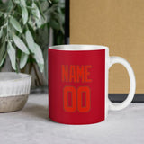 Custom Red Orange Red Mug