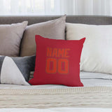 Custom Red Orange Red Pillowcase