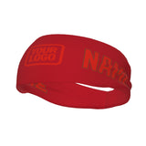 Custom Red Orange Red Sports headband