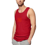 Custom Red Orange Red Men's Tank Top