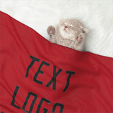Custom Red Black Pet Blanket