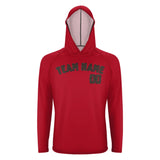 Custom Red Brown UV-Hoodie