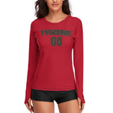 Custom Red Olive Women's Long-Sleeve Shirt