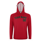 Custom Red Olive UV-Hoodie