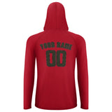 Custom Red Olive UV-Hoodie