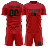 Custom Red Olive Soccer Jersey