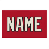 Custom Red Cream Beach Towel