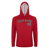 Custom Red Gray UV-Hoodie