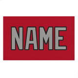 Custom Red Gray Beach Towel