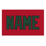 Custom Red Green Beach Towel