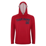 Custom Red Purple UV-Hoodie