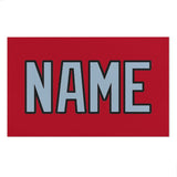 Custom Red Light Blue Beach Towel