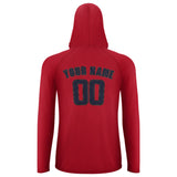 Custom Red Navy UV-Hoodie