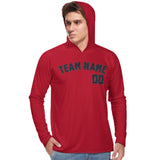 Custom Red Navy UV-Hoodie