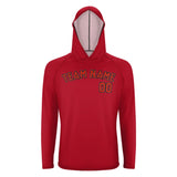 Custom Red Orange Red UV-Hoodie