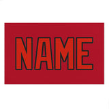 Custom Red Orange Red Beach Towel