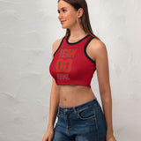 Custom Red Orange Red Sleeveless Tank Top