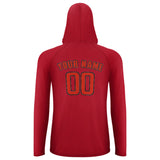 Custom Red Orange Red UV-Hoodie