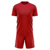 Custom Red Orange Red Soccer Jersey