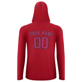 Custom Red Pink UV-Hoodie