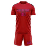 Custom Red Pink Soccer Jersey