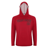 Custom Red Red UV-Hoodie