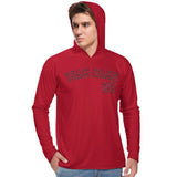 Custom Red Red UV-Hoodie