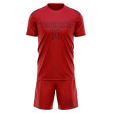 Custom Red Red Soccer Jersey