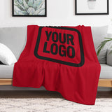 Custom Red Black Blanket