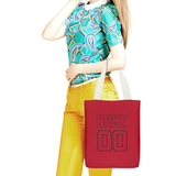Custom Red Red Canvas Tote Bag