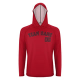 Custom Red Crimson Red UV-Hoodie