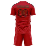 Custom Red Coral Red Soccer Jersey