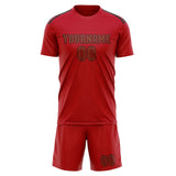 Custom Red Coral Red Soccer Jersey