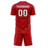 Custom Red White Soccer Jersey