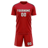 Custom Red White Soccer Jersey
