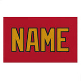 Custom Red Yellow Beach Towel