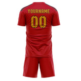 Custom Red Yellow Soccer Jersey