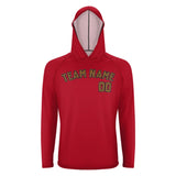 Custom Red Khaki UV-Hoodie