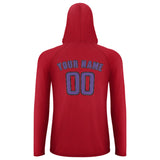 Custom Red Light Purple UV-Hoodie