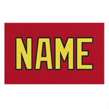 Custom Red Light Yellow Beach Towel