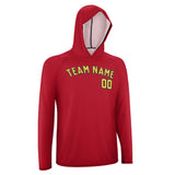 Custom Red Light Yellow UV-Hoodie