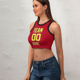 Custom Red Light Yellow Sleeveless Tank Top