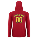 Custom Red Light Yellow UV-Hoodie