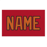 Custom Red Orange Beach Towel