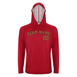 Custom Red Orange UV-Hoodie