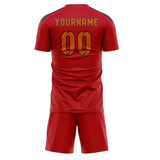 Custom Red Orange Soccer Jersey